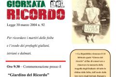 Giornata del Ricordo 2020