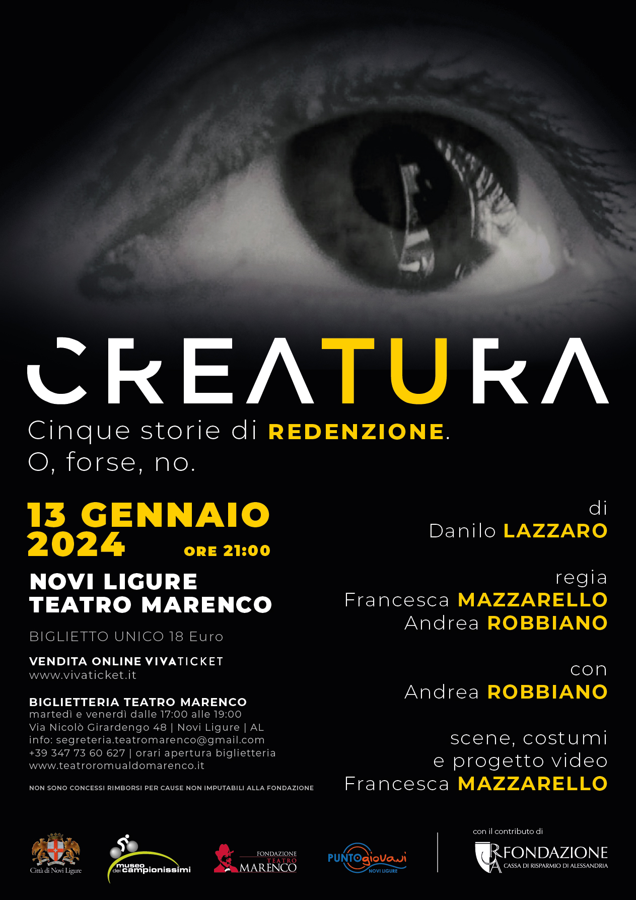 In anteprima al Marenco lo spettacolo Creatura