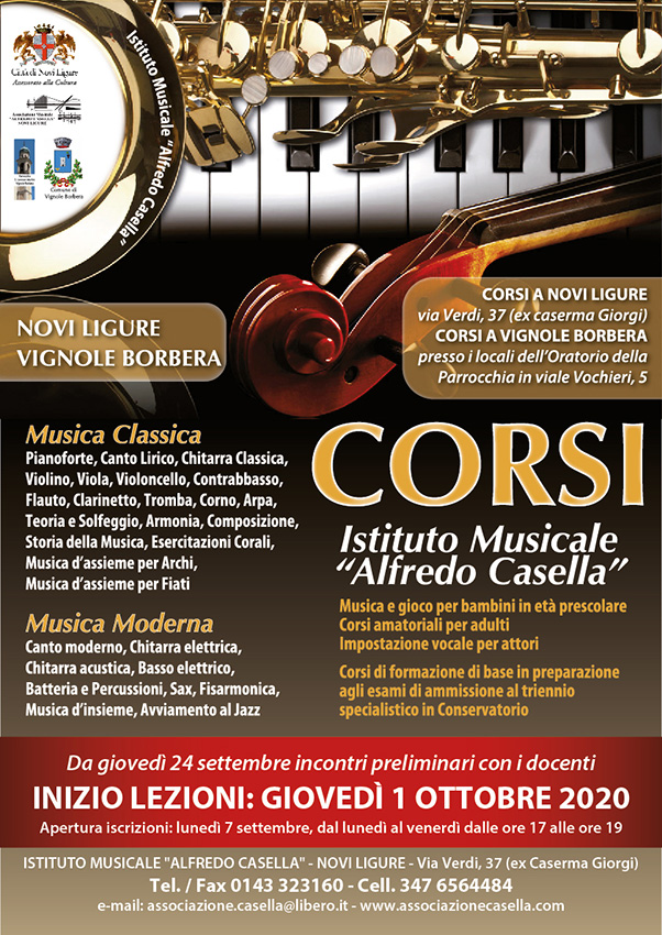 Corsi Istituto Musicale Alfredo Casella Corsi Istituto Musicale Alfredo Casella