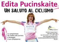 Edita saluta il ciclismo