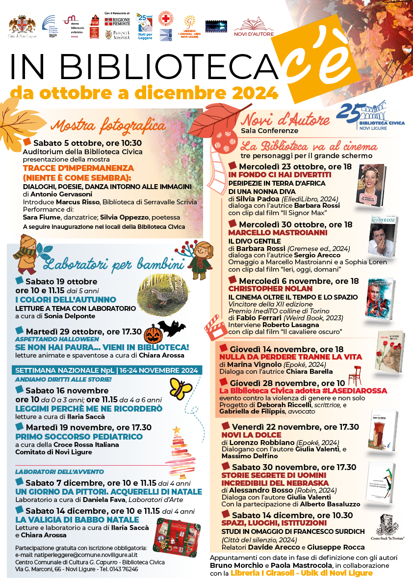 Appuntamenti culturali in Biblioteca