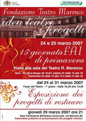 I progetti di restauro del Teatro Marenco I progetti di restauro del Teatro Marenco