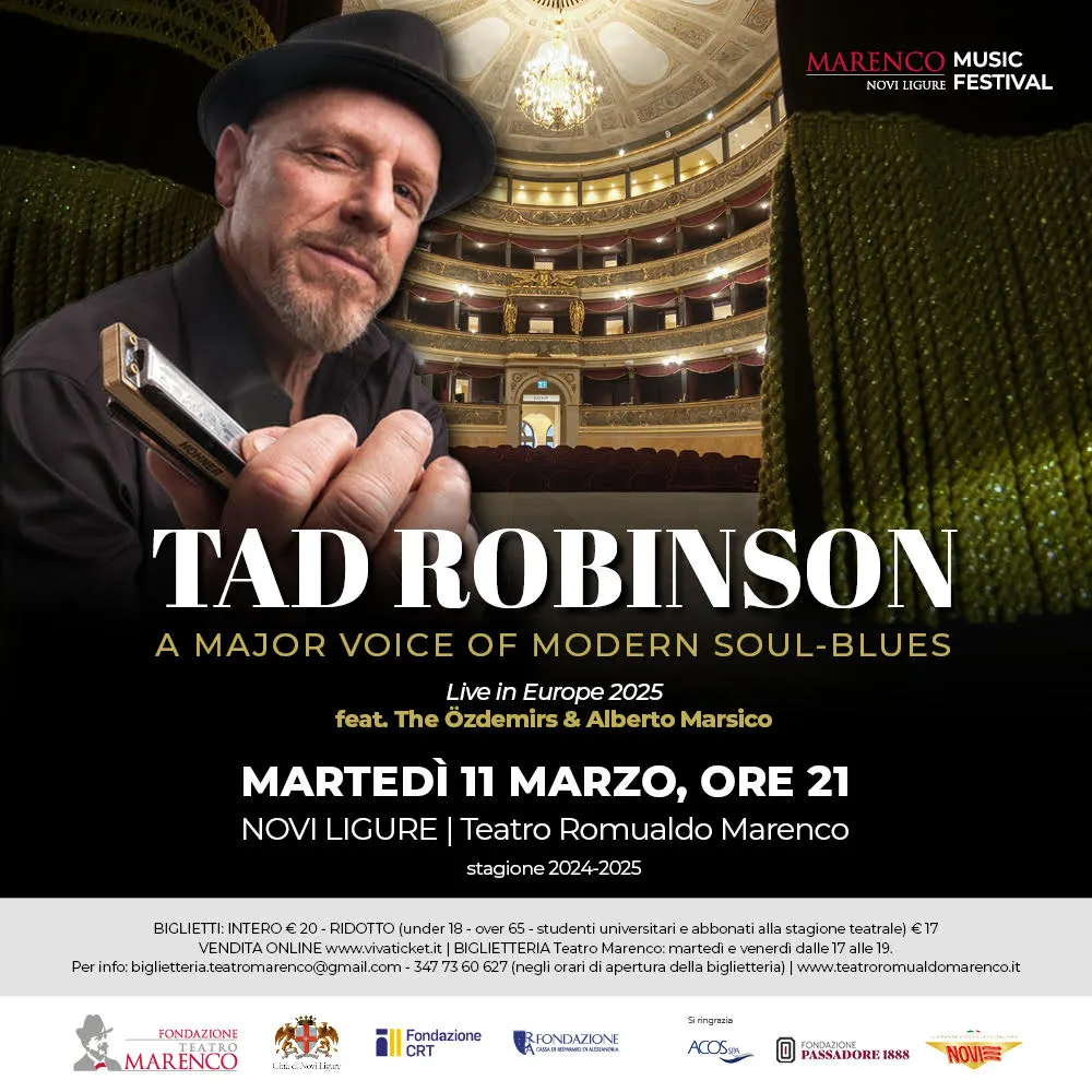 Il blues di Tad Robinson al Teatro Marenco