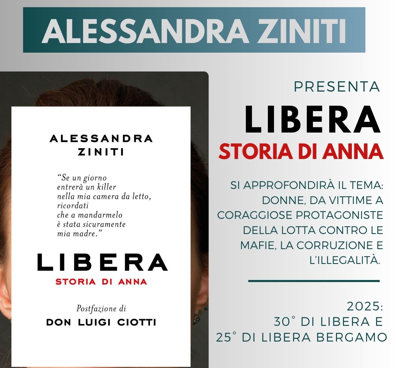 immagine Presentazione del libro "Libera. Storia di Anna" di Alessandra Ziniti