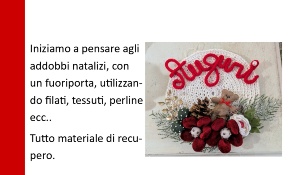 Laboratorio di Cucito e Riciclo Solidale per Addobbi Natalizi